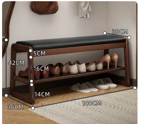 Hot recommendation: simple and comfortable small shoe rack (Xuanqinghei-100CM)