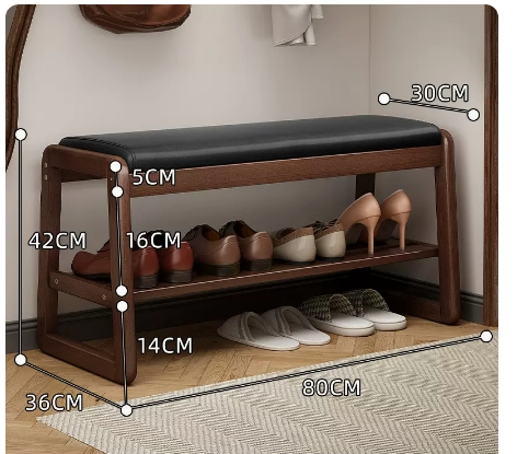 Hot recommendation: simple and comfortable small shoe rack (Xuanqinghei-80CM)
