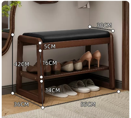 Hot recommendation: simple and comfortable small shoe rack (Xuanqinghei-55CM)
