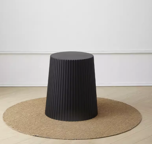 新款加厚可疊放塑料圓凳(黑色)(尺寸:39*31*45CM)
