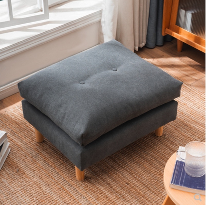Hot Selling Sofa Small Stool Home Shoe Changing Stool (Dark Gray)