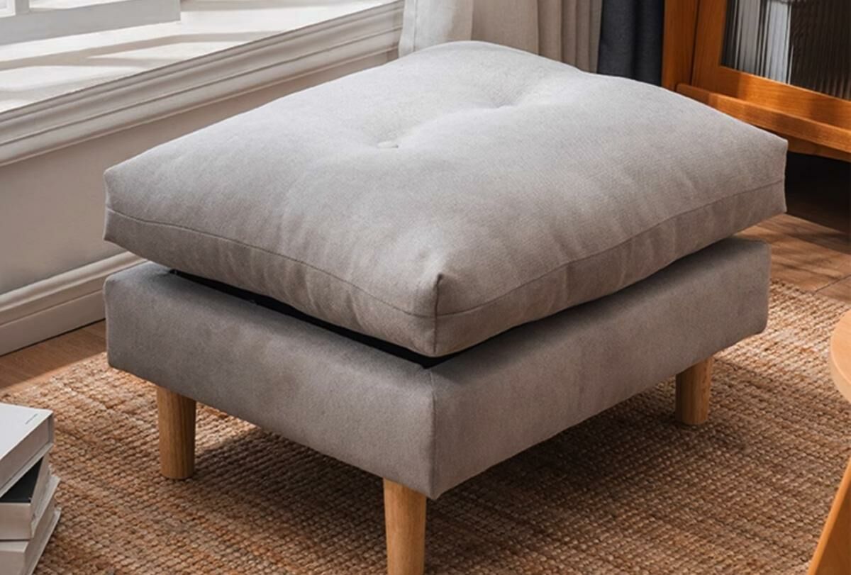 Hot Selling Sofa Small Stool Home Shoe Changing Stool (Light Gray)