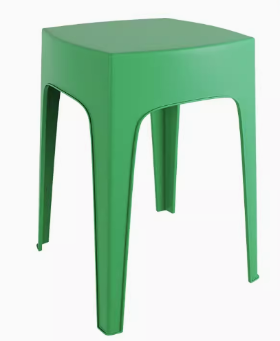 熱賣簡約加厚塑料疊凳(升級凳面/綠色)(尺寸:47*28*28*33*33CM)