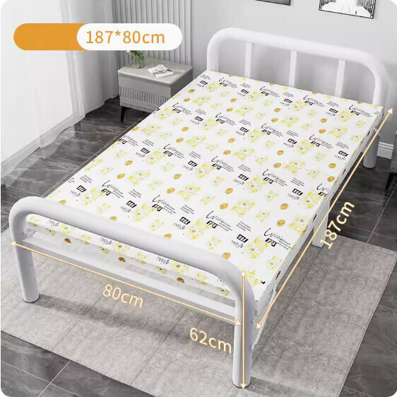 Hot selling simple folding bed [round tube bear + reinforced version (width 80CM)]