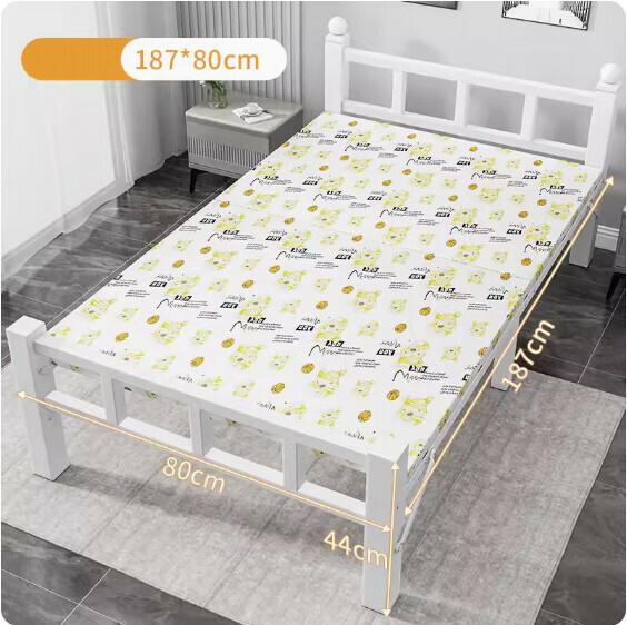 Hot selling simple folding bed [square tube bear + reinforced version (width 80CM)]