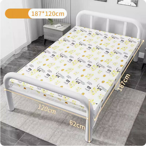 Hot selling simple folding bed [round tube bear + reinforced version (width 120CM)]