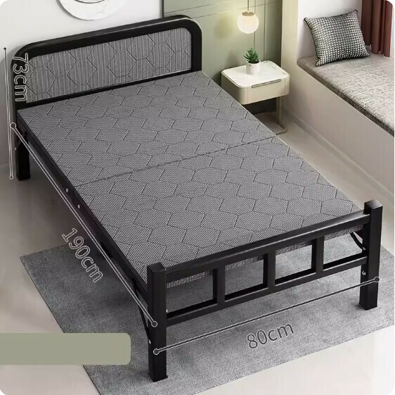 Hot selling simple folding bed (thickened steel frame - length 190*width 80cm)