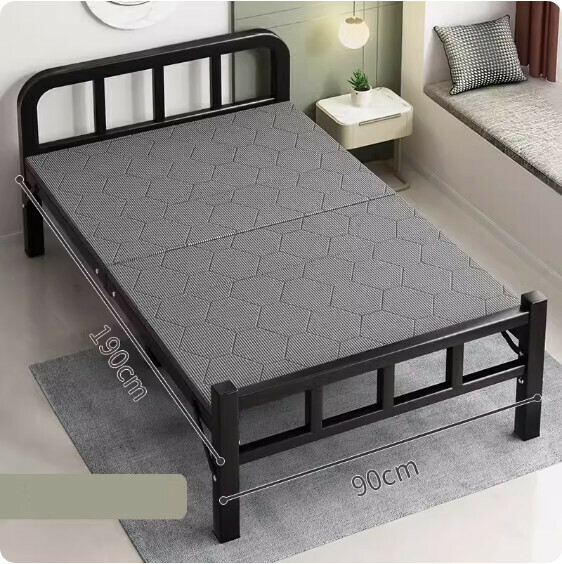 Hot selling simple folding bed (thickened steel frame - length 190*width 90cm)