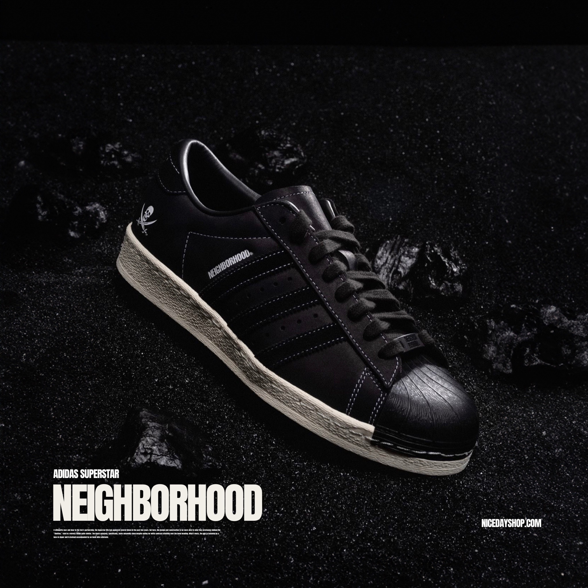 NICEDAY 代購 Neighborhood x Adidas Superstar 聯名 黑白 壞鄰居 傳奇復刻 男女尺寸