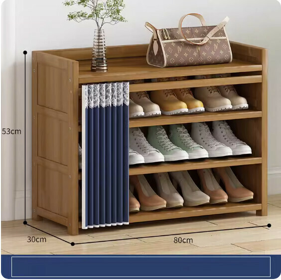 Hot style simple shoe cabinet ([dustproof style] 4 layers 80cm)