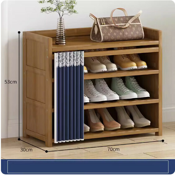 Popular simple shoe cabinet ([Dustproof] 4 layers 70cm)