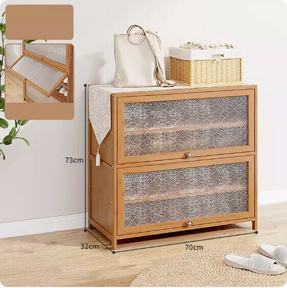 New large-capacity shoe cabinet ([Begonia Flower] five layers long 70cm*width 32cm)