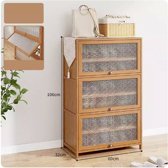 New large-capacity shoe cabinet ([Begonia Flower] seven layers long 60cm*width 32cm)