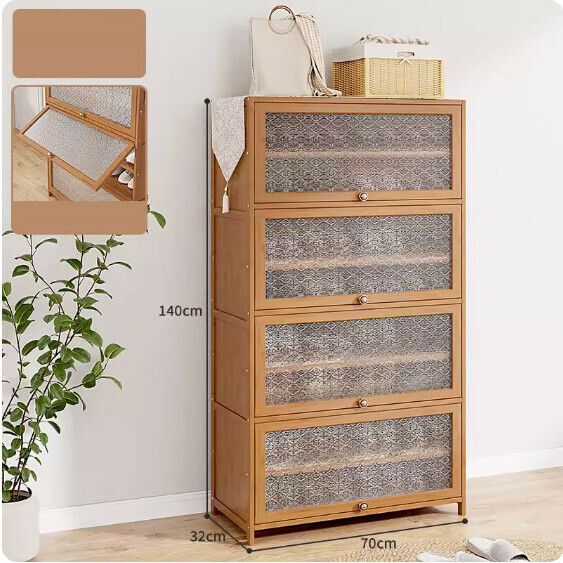 New large-capacity shoe cabinet ([Begonia Flower] nine layers long 70cm*width 32cm)
