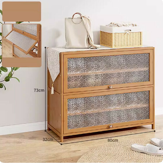 New large-capacity shoe cabinet ([Begonia Flower] five layers long 80cm*width 32cm)