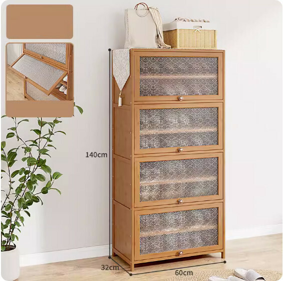 New large-capacity shoe cabinet ([Begonia Flower] nine layers long 60cm*width 32cm)
