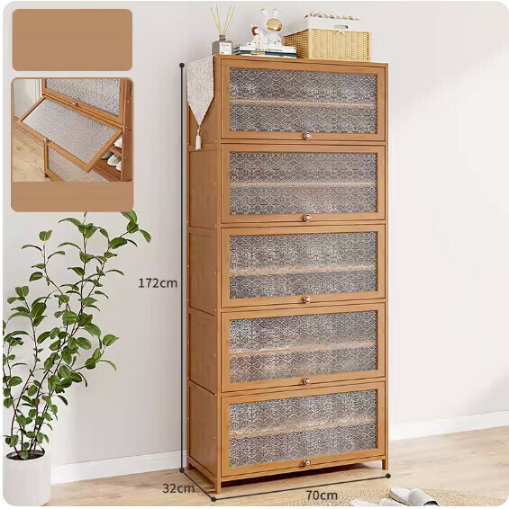 New large-capacity shoe cabinet ([Begonia Flower] 11th floor length 70cm*width 32cm)