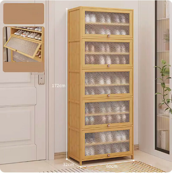 New dust-proof shoe cabinet ([Begonia original color] 11 layers - length 60cm)