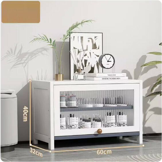 New large-capacity shoe cabinet (three layers 60cm) (white)