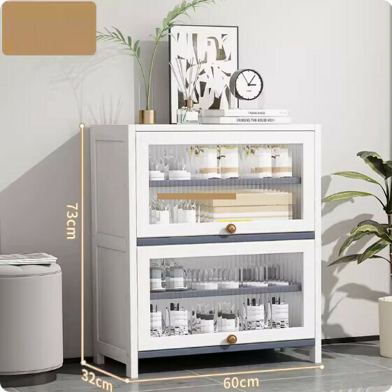 New large-capacity shoe cabinet (five layers 60cm) (white)