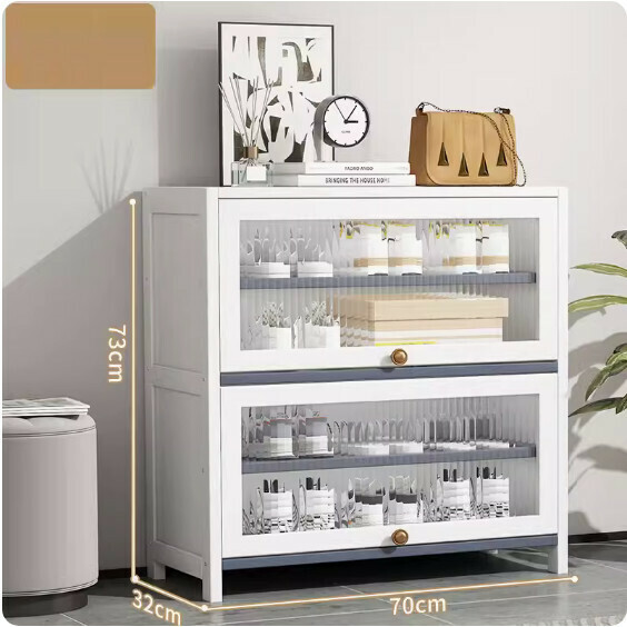 New large-capacity shoe cabinet (five layers 70cm) (white)