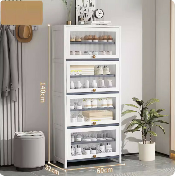 New large-capacity shoe cabinet (nine layers 60cm) (white)