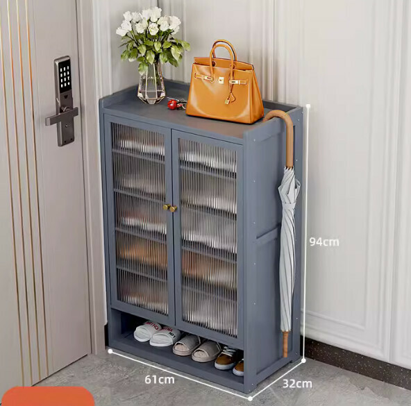 New shoe storage cabinet (two doors and eight floors) (length 61*width 32*height 94cm)