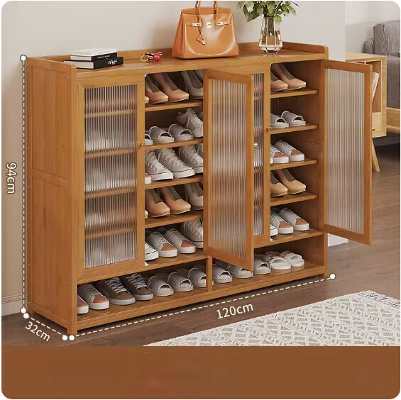 New simple shoe cabinet (four doors and seven layers [Changhong door]) (length 120*width 32*height 94cm)