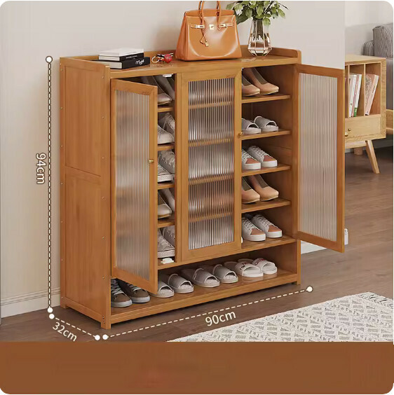 New simple shoe cabinet (three doors and seven layers [Changhong door]) (length 90*width 32*height 94cm)