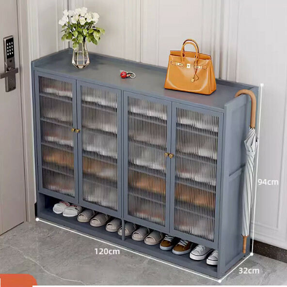 New storage shoe cabinet (four doors and seven layers) (length 120*width 32*height 94cm)