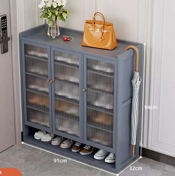 New shoe storage cabinet (two doors and eight floors) (length 91*width 32*height 94cm)
