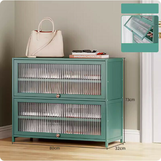 New dust-proof shoe cabinet (acrylic door) (5 layers - 80cm long)