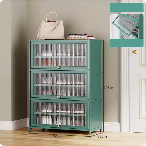 New dust-proof shoe cabinet (acrylic door) (7 layers - length 70cm)