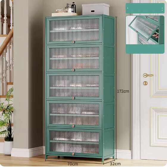 New dust-proof shoe cabinet (acrylic door) (11 layers - length 70cm)