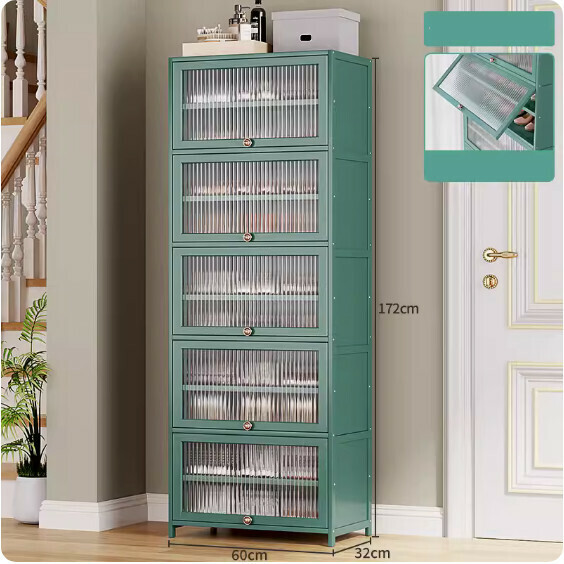 New dust-proof shoe cabinet (acrylic door) (11 layers - length 60cm)