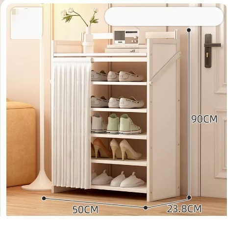 Hot selling simple dustproof shoe cabinet (Yuebai 6 layers 50*23.8*90CM)