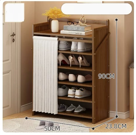Hot selling simple dustproof shoe cabinet (Camellia 6 layers 50*23.8*90CM)