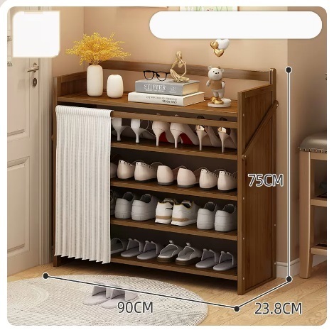Hot selling simple dust-proof shoe cabinet (Camellia 5 layers 90*23.8*75CM)