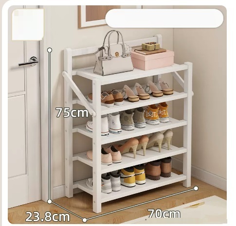Hot selling simple dust-proof shoe cabinet (Yuebai classic model 5 layers 70*23.8*75CM)