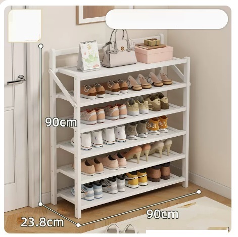 Hot selling simple dust-proof shoe cabinet (Yuebai classic 6 layers 90*23.8*90CM)