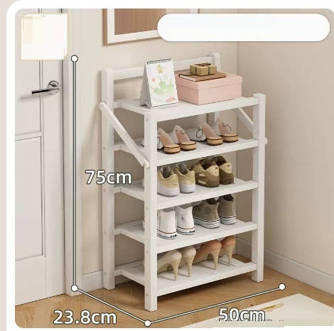 Hot selling simple dust-proof shoe cabinet (Yuebai classic model 5 layers 50*23.8*75CM)