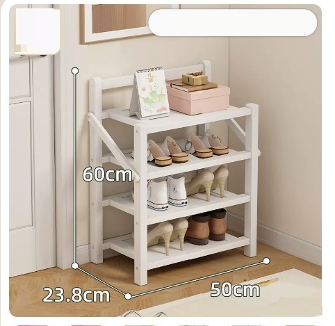 Hot selling simple dust-proof shoe cabinet (Yuebai Classic 4 layers 50*23.8*60CM)