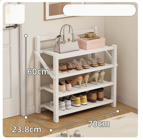 Hot selling simple dust-proof shoe cabinet (Yuebai Classic 4 layers 70*23.8*60CM)
