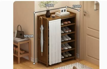 Hot selling fashion dustproof shoe cabinet (moon white dustproof curtain 6 layers 70*28*101CM)