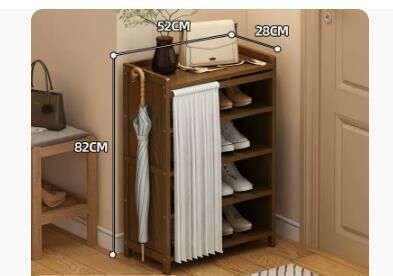 Hot selling fashion dustproof shoe cabinet (moon white dustproof curtain 5 layers 52*28*82CM)