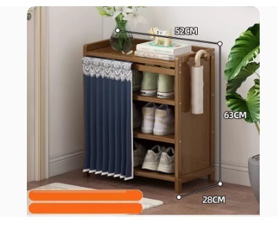 Hot selling fashion dustproof shoe cabinet (dark blue dustproof curtain 4 layers 52*28*63CM)