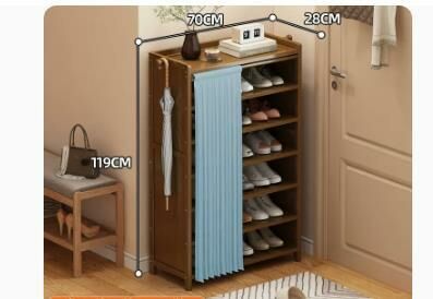 Hot selling fashionable dustproof shoe cabinet (Quiet yarn dustproof curtain 7 layers 70*28*119CM)