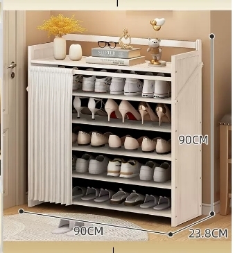 Hot selling casual simple dustproof shoe cabinet (six layers white 90*23.8*90CM)