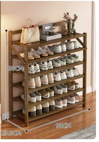 Hot selling folding storage shoe cabinet (camellia, six layers, 90*23.8*90CM)