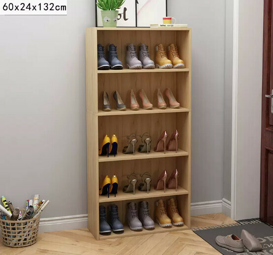 Popular multi-layer shoe rack for simple home use (five layers widened to imitate solid wood)